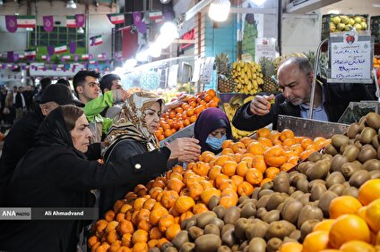 بازار میوه تره بار در آستانه نوروز