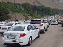 ترافیک سنگین در برخی مقاطع محور هراز